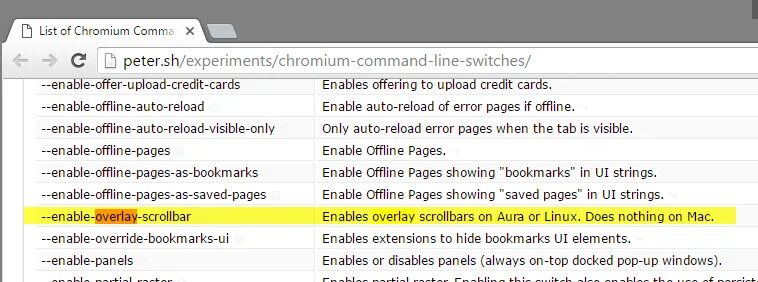 Command line flags. Command line flags