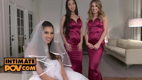 POV: Bride Gianna Dior shares groom's dick with two bridesmaids.