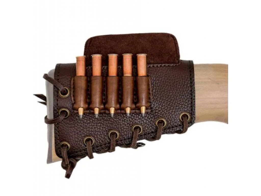 Патронташ на приклад. Патронташ для 308 калибра. патронташ на приклад holster .308w сно (кожа, со щекой). патронташ под 308 калибр. патронташ 9.6х53.