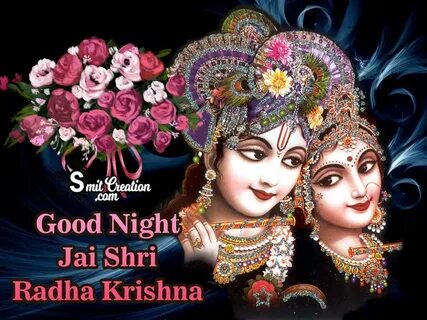 Radha Krishna Good Night Images - SmitCreation.com.