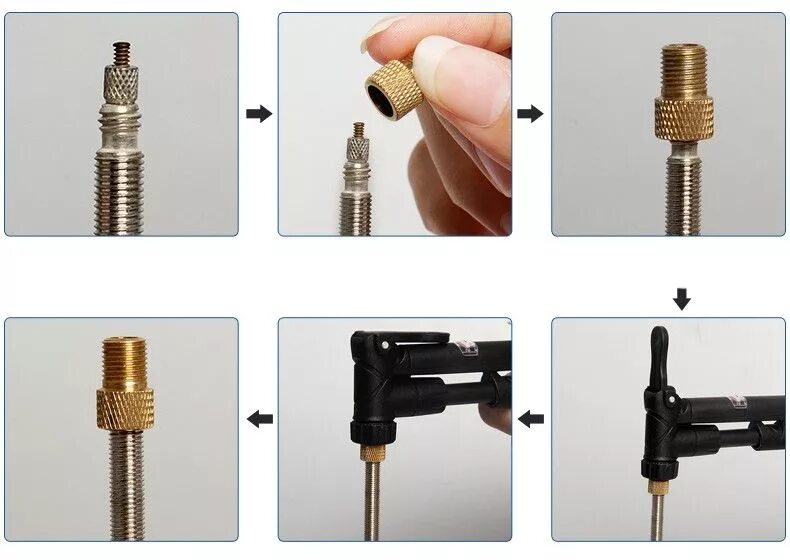 Как накачать колесо велосипеда с тонким ниппелем