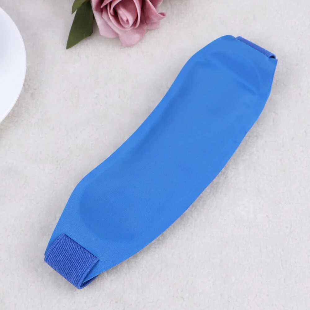 Охлаждающая повязка на голову. Маска для глаз гелевая охлаждающая. Ледяной компресс. Фонарик и светоотражатель в комплекте. Холодный компресс на руку.