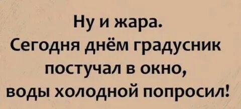 Градусник попросился домой