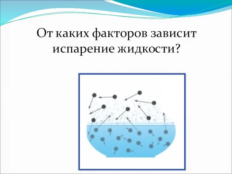 Какие химические связи разрушаются при транспирации воды. Испарение воды физика 8 класс. Испарение это в физике. Процесс испарения воды физика. Испарение зависит.