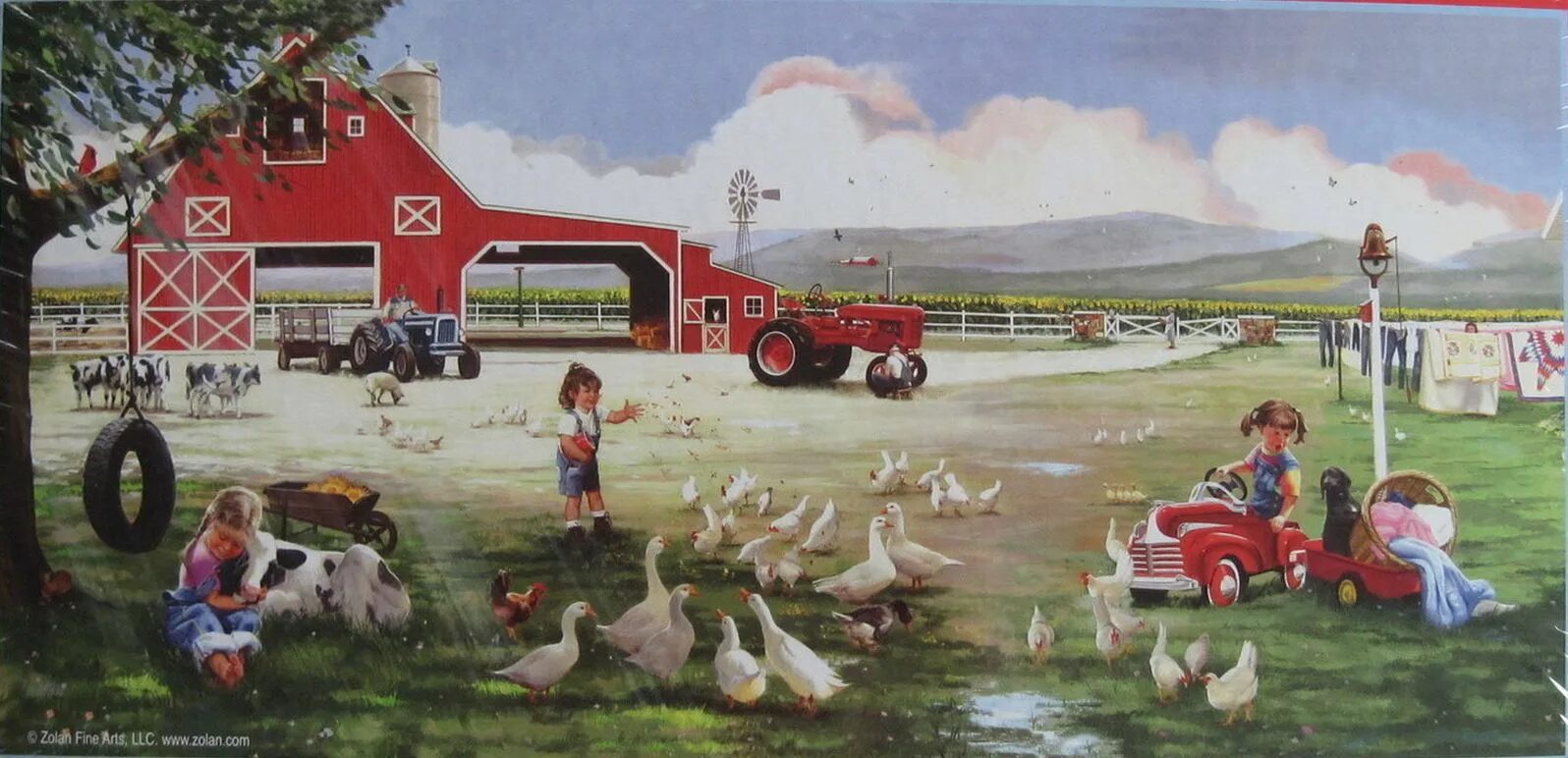 He lives on the farm. Картины Дональда Золана беззаботное детство. Ферма картина. Donald Zolan картины дети.