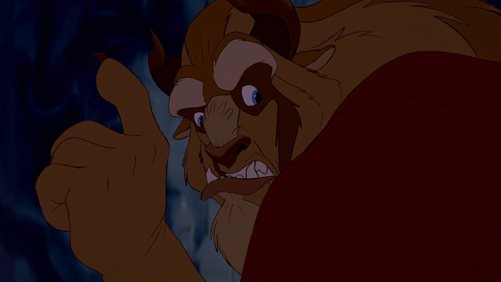 Мой опекун чудовище. Beauty and the Beast 1991 screencaps. Beauty and the Beast Disney screencaps. Рога чудовища из красавица и чудовище.