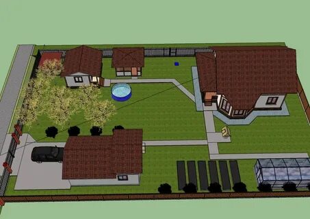 Объекты гараж теплица жилой дом сарай цифры