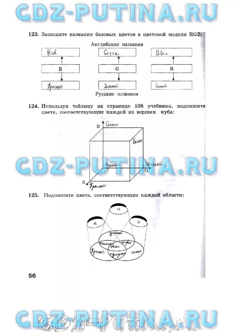 Решебник информатика 8 класс босова учебник. Информатика 7 класс рабочая тетрадь номер 130. подпишите цвета соответствующие каждой области информатика. подпишите цвета соответствующие каждой области информатика 7 класс. подпишите цвета соответствующие каждой области.