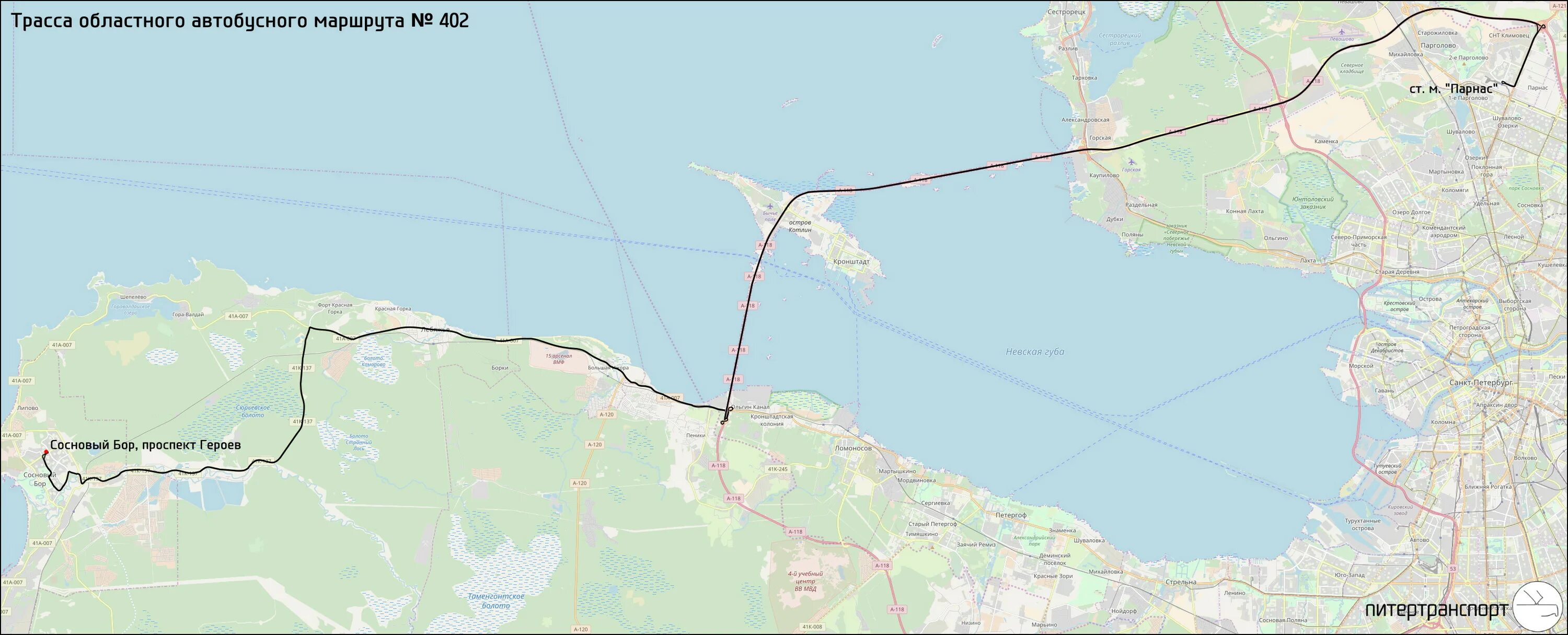Автобус 402 от парнаса. 402 Автобус Сосновый Бор Парнас. Порт Бронка на карте. Порта Бронка в Ленинградской области. Маршрут 402 Сосновый Бор.
