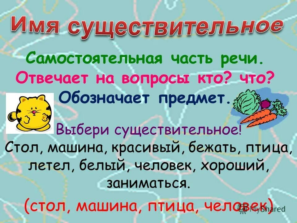 Уснуло подобрать существительное