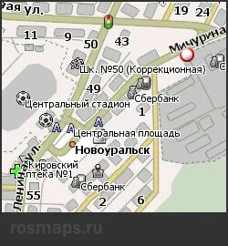 Карта новоуральска с улицами и домами подробно