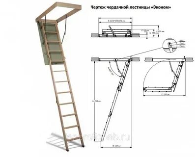 Люк чердачный чертеж