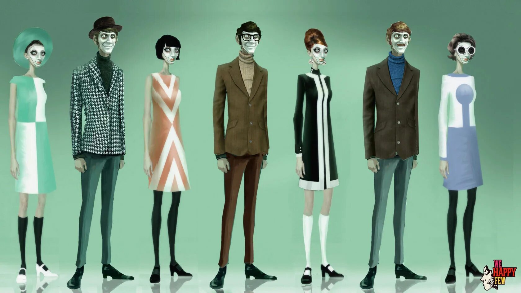 Few us. Led level. We happy few концепт арт. We happy few. Few us.