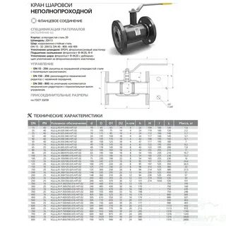 Кран ld размеры