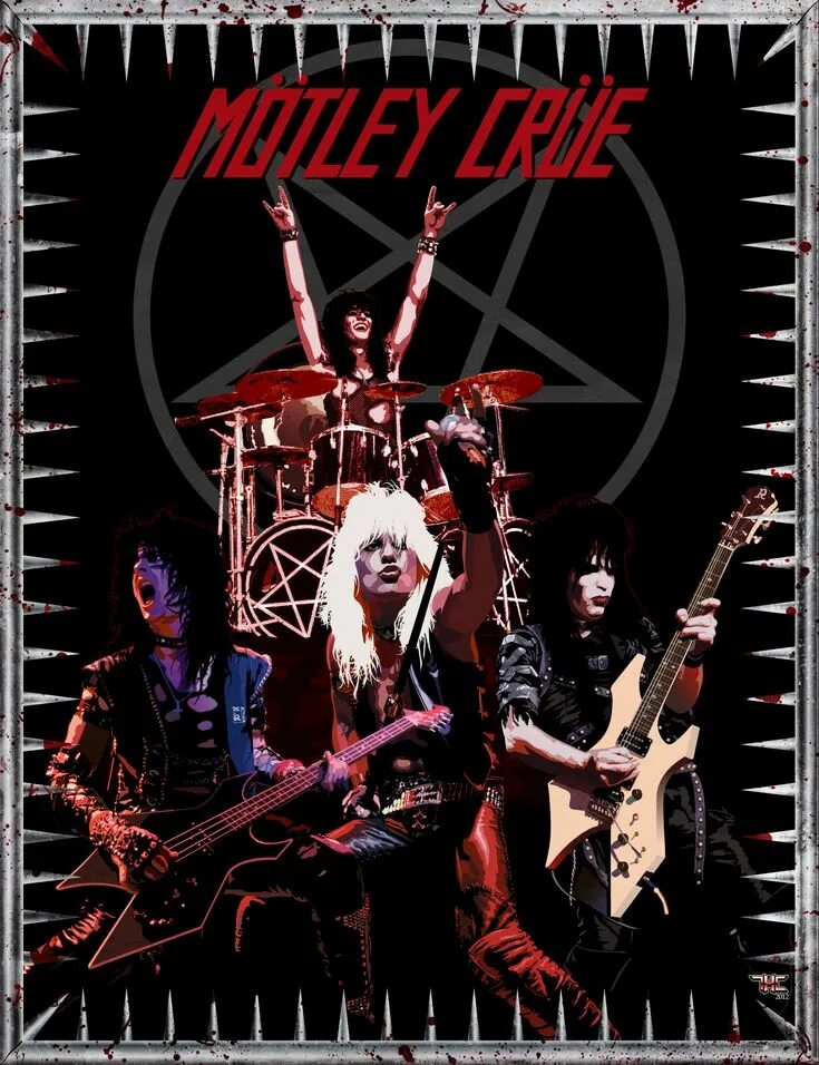 Зарубежный рок металл. Motley Crue. Группа Mötley Crüe. Motley Crue постеры. Группа мотли Крю постеры.