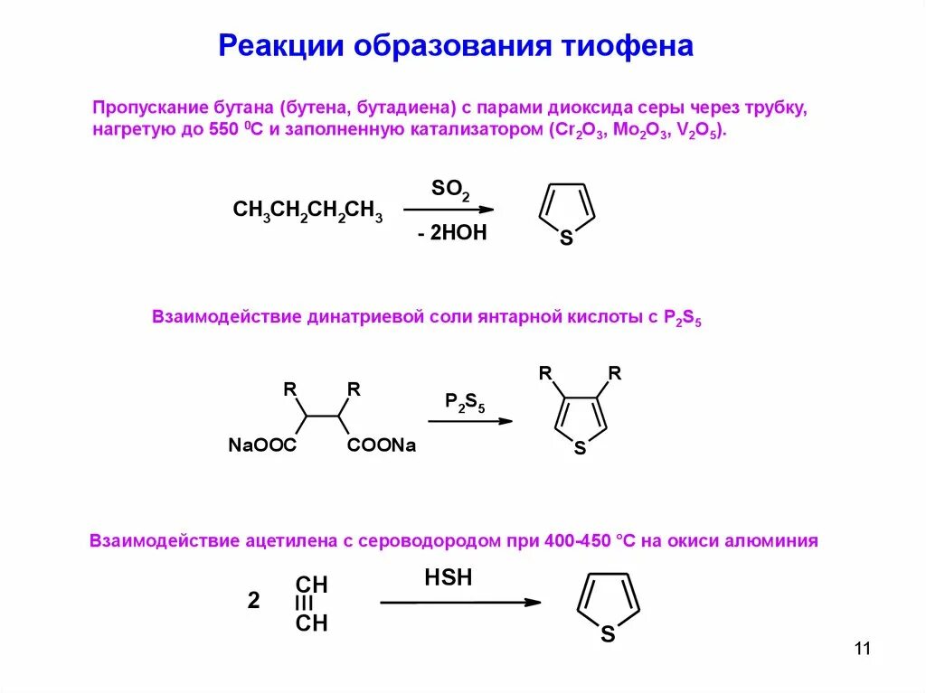 Динатриевая соль янтарной кислоты тиофен. Тиофен с ацетиленом. Нитрование тиофена реакция. Синтез тиофена. Бутен хлор реакция