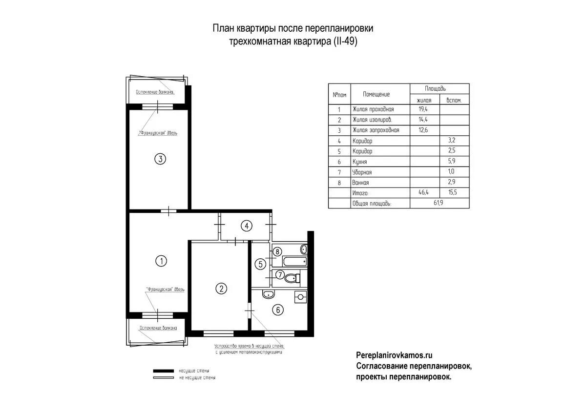 Купить 4-комнатную квартиру, 62.8 м² по адресу Москва, Холмогорская улица, 6к1, 