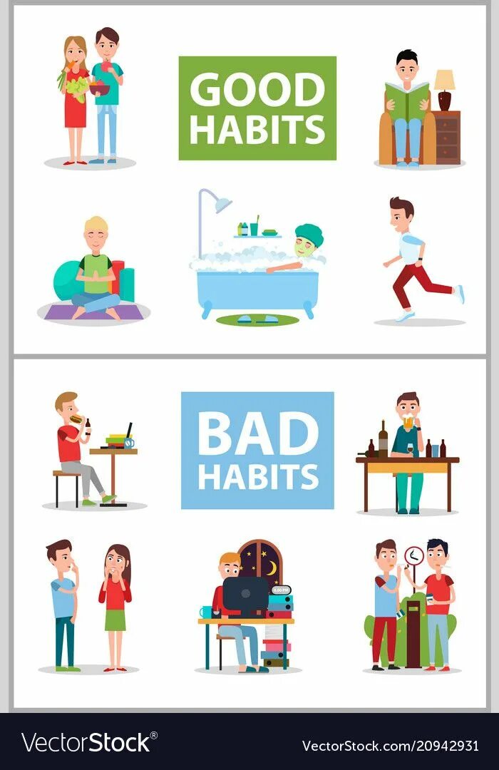 Good and bad qualities. Bad habits. good habits and bad habits. плохие привычки на английском. bad habits poster.
