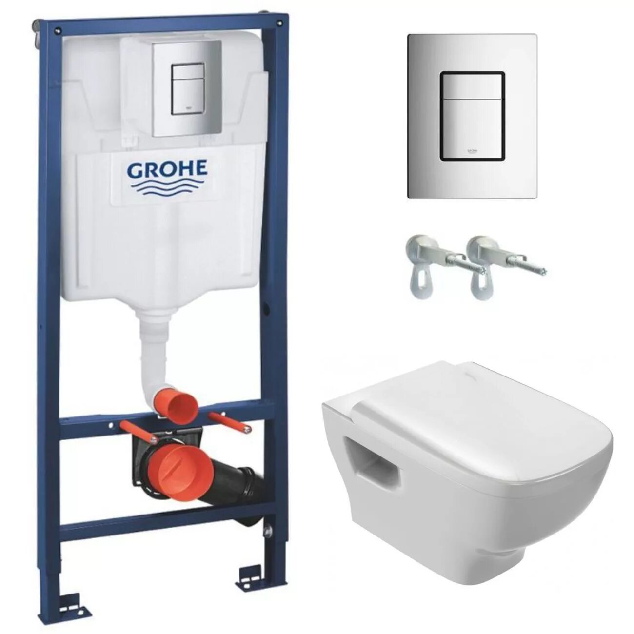 Инсталляция с унитазом в комплекте купить. Grohe Rapid SL [38772001]. Grohe 38772001. Унитаз Grohe Rapid SL 38772001. 38772001 Инсталляция Grohe.