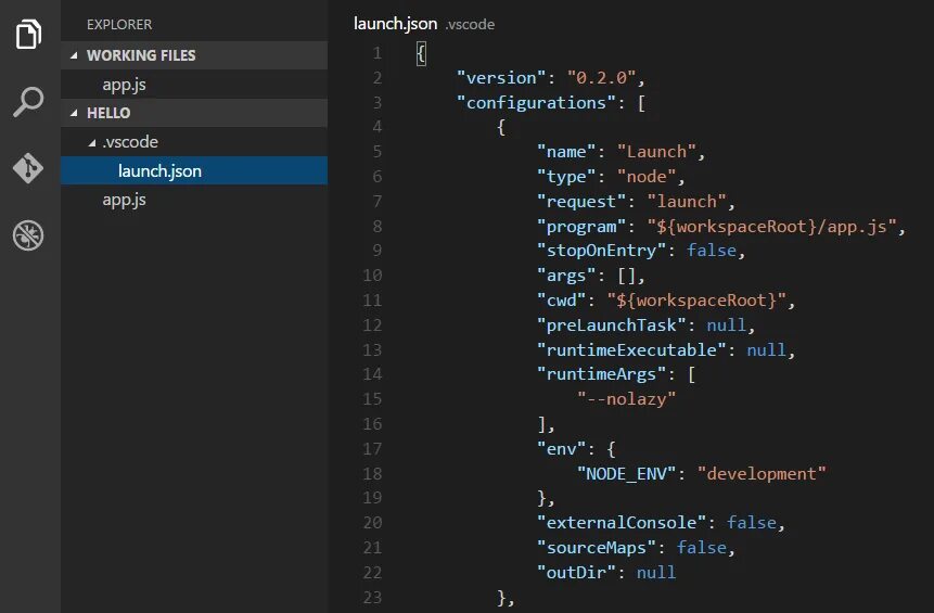 Vs code launch json. Vs code launch json