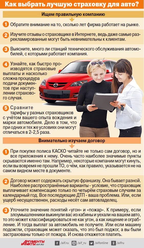 Выбрать лучшую страховую
