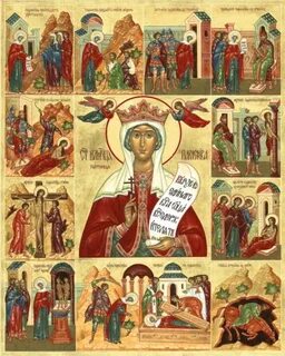 Икона с житием