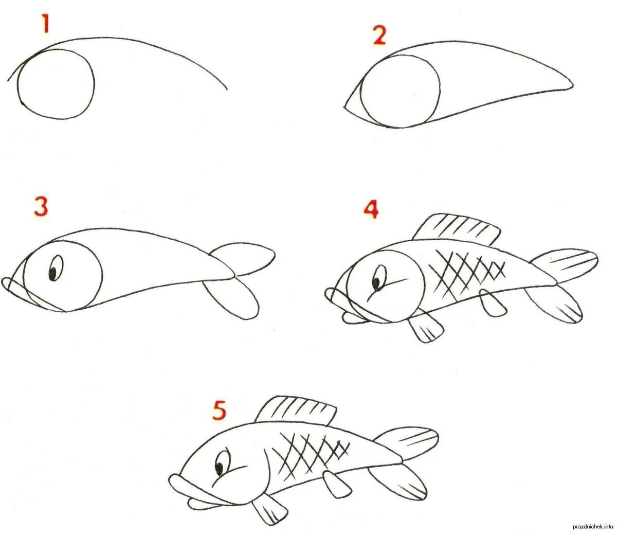 Как нарисовать катнапа. Поэтапное рисование для детей. Простые пошаговые рисунки. Поэтапное рисование рыбки. Этапы рисования рыбки для детей.