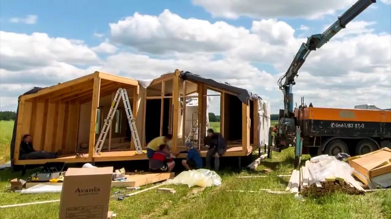 Модульный дом Пампкин Хаус. ДУБЛЬДОМ 130. ДУБЛЬДОМ 60м2. ДУБЛЬДОМ модуль сборка.