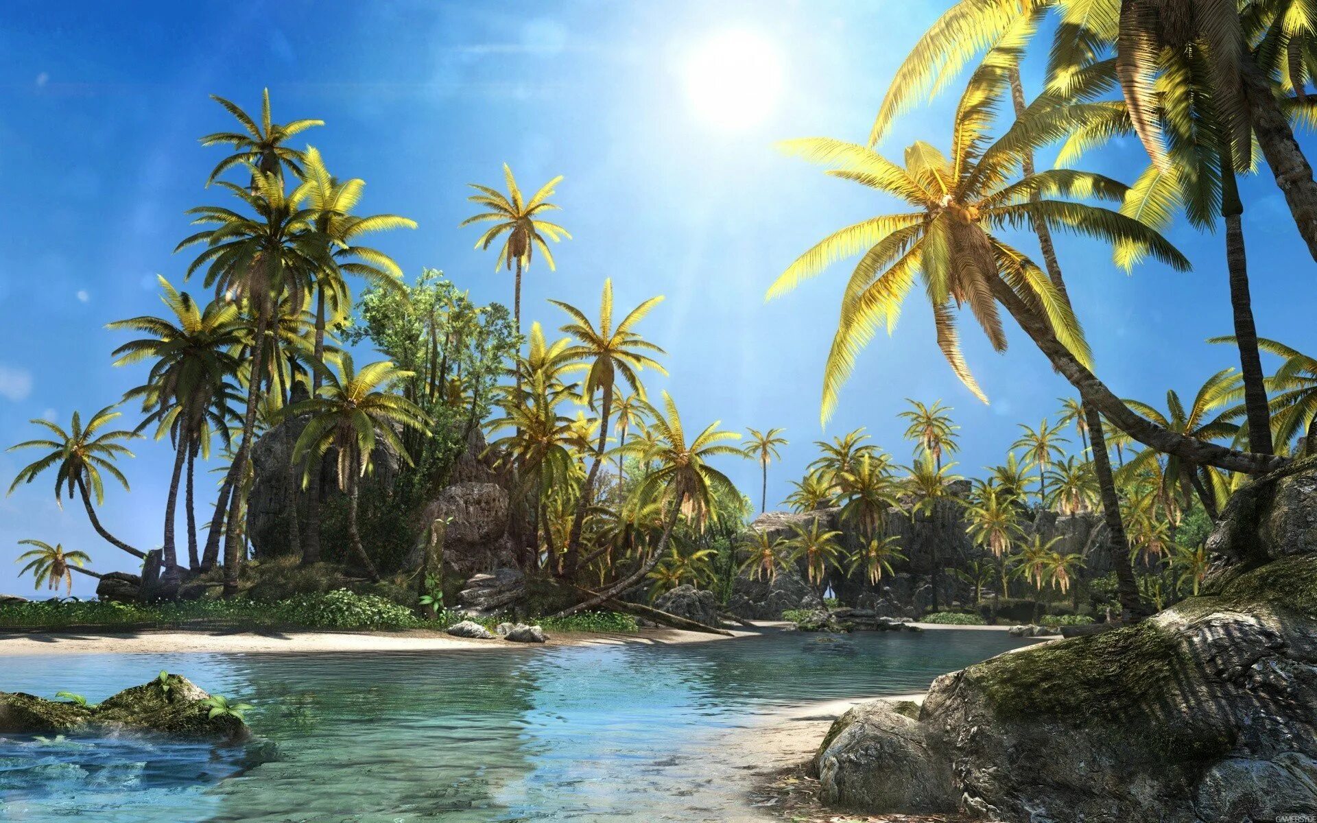 Рай рс. Парадиз остров карибского моря. assassins creed 4 карибское море. тропико райский остров. остров пальма.