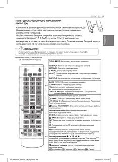 Пульт lg инструкция кнопок