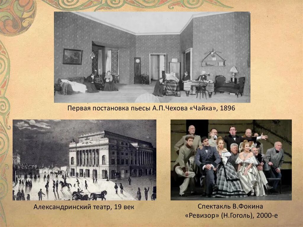 Пьеса на сцене ревизор