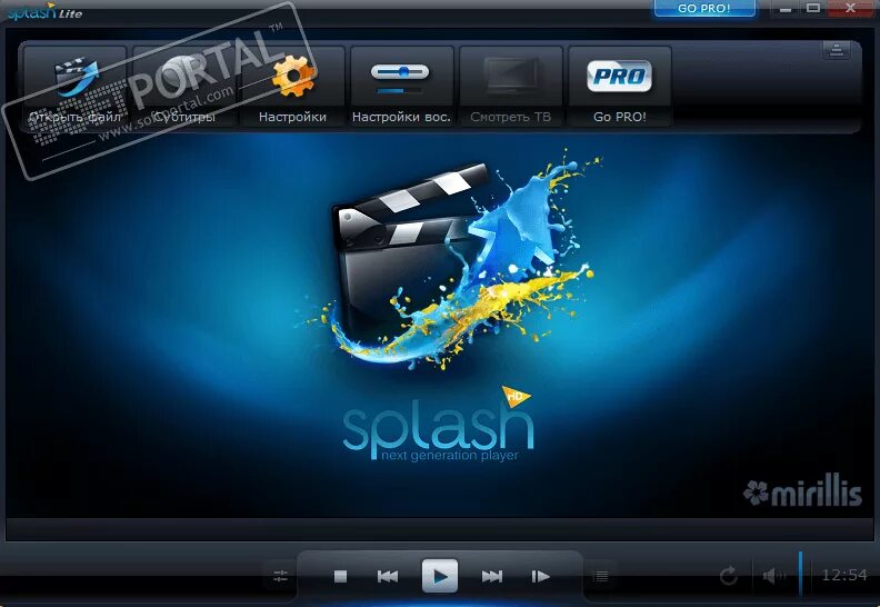 Видеоплеер для всех форматов видео. Splash pro. splash проигрыватель. mirillis player splash последняя версия. видеопроигрыватель для windows.