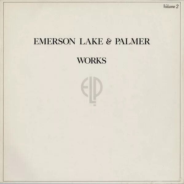 Works volume 2. Elp works volume 2. emerson lake &amp; palmer works works volume ii. emerson, lake &amp; palmer. emerson lake and palmer винил.
