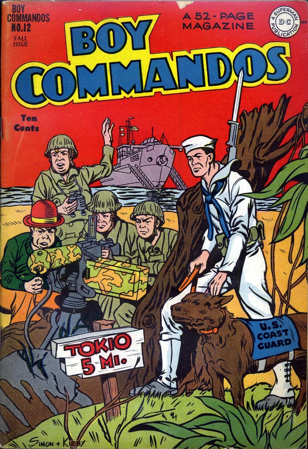 Issue 12. Комикс-пародия «Коммандо». CAPWOLF and the Howling Commandos комикс обложка.