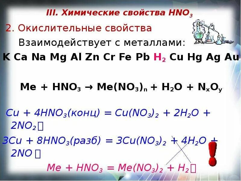 Химические свойства hno3 разбавленная. Химические свойства hno3 концентрированная. Хим св hno3 конц. Химические свойства кислоты hno3. Cr cu no3 2