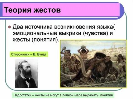 Эволюционная теория происхождения языка