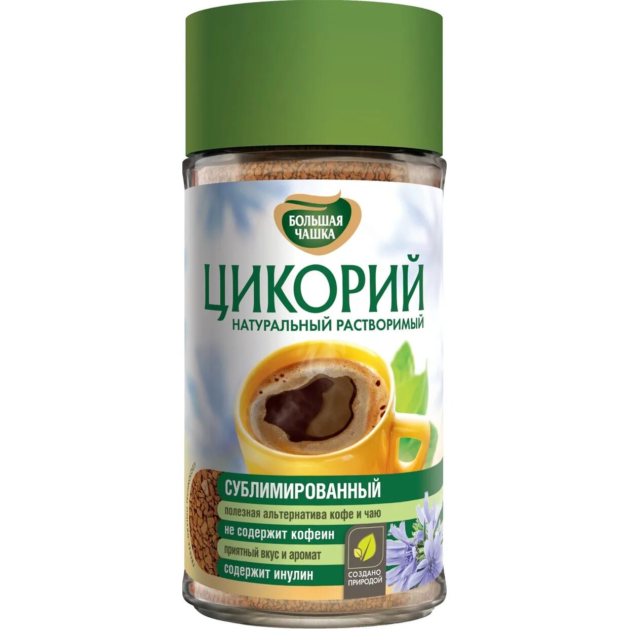 Цикорий сублимированный или порошковый какой лучше. Большая чашка цикорий растворимый 85г. цикорий большая чашка, ст/б, 85 г. цикорий «большая чашка», 85 г. цикорий пятерочка.