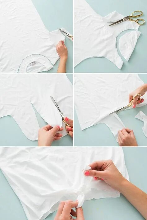 Knotted Crop White T-shirt White short sleeve shirt, White cotton t shirts, Crop