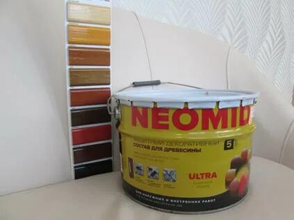 Краска для древесины neomid