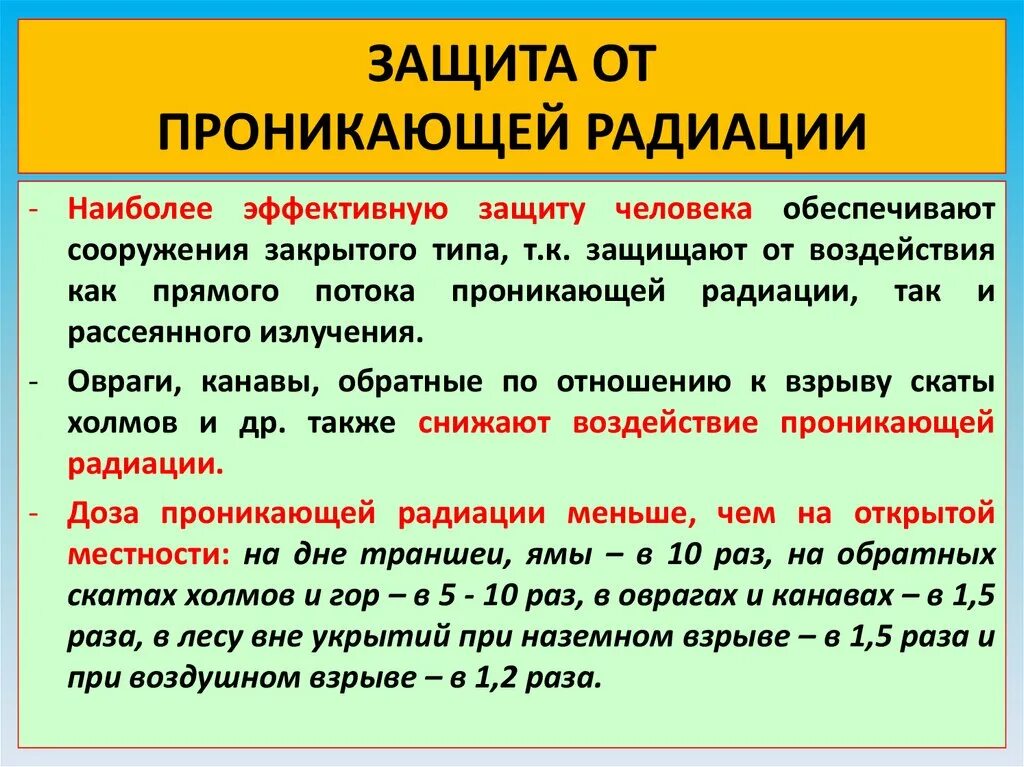 Защитой от радиации является. Защитой от радиации является