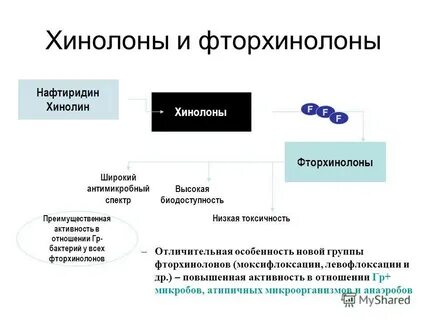 Прием фторхинолонов