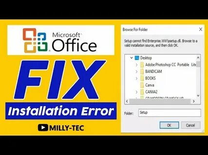Encountered an error during setup