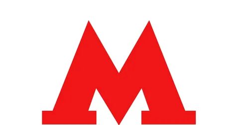 Метро на белом фоне