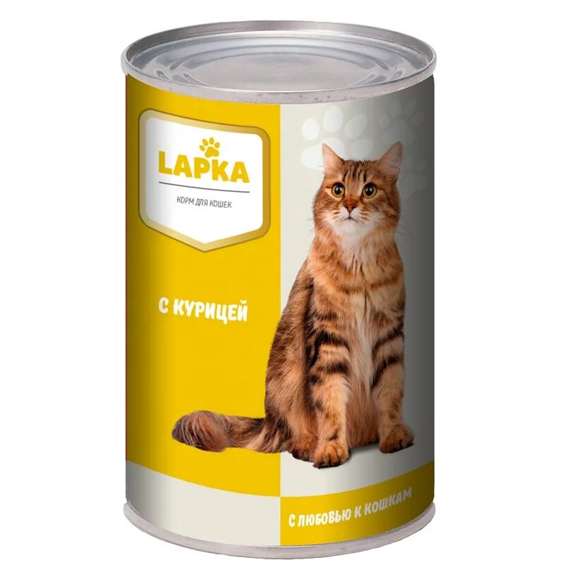 Корм для кошки курица в соусе. Lapka с кроликом в соусе 415г. Lapka korm KONSERVD koshek 415gr s govyadinoy. Корм для кошек лапка. Лапка корм консервированный для кошек.