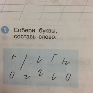 Из предложенных букв составьте
