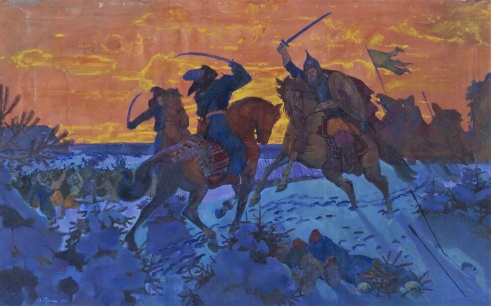 На реке сити русское войско разбило монголов. Ситская битва 1238. Битва на реке сить. 1238 Битва на реке Сити.