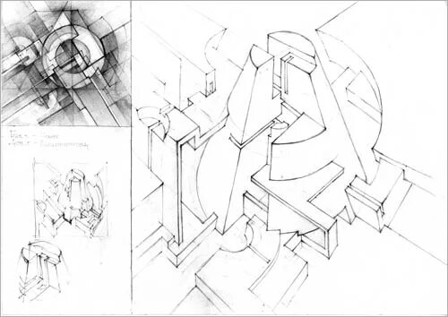 Ургаху вступительные экзамены. Врезки композиция мархи. Голова со страданием ургаху. Архитектурная композиция из геометрических фигур. Экзамены в мархи на архитектора.