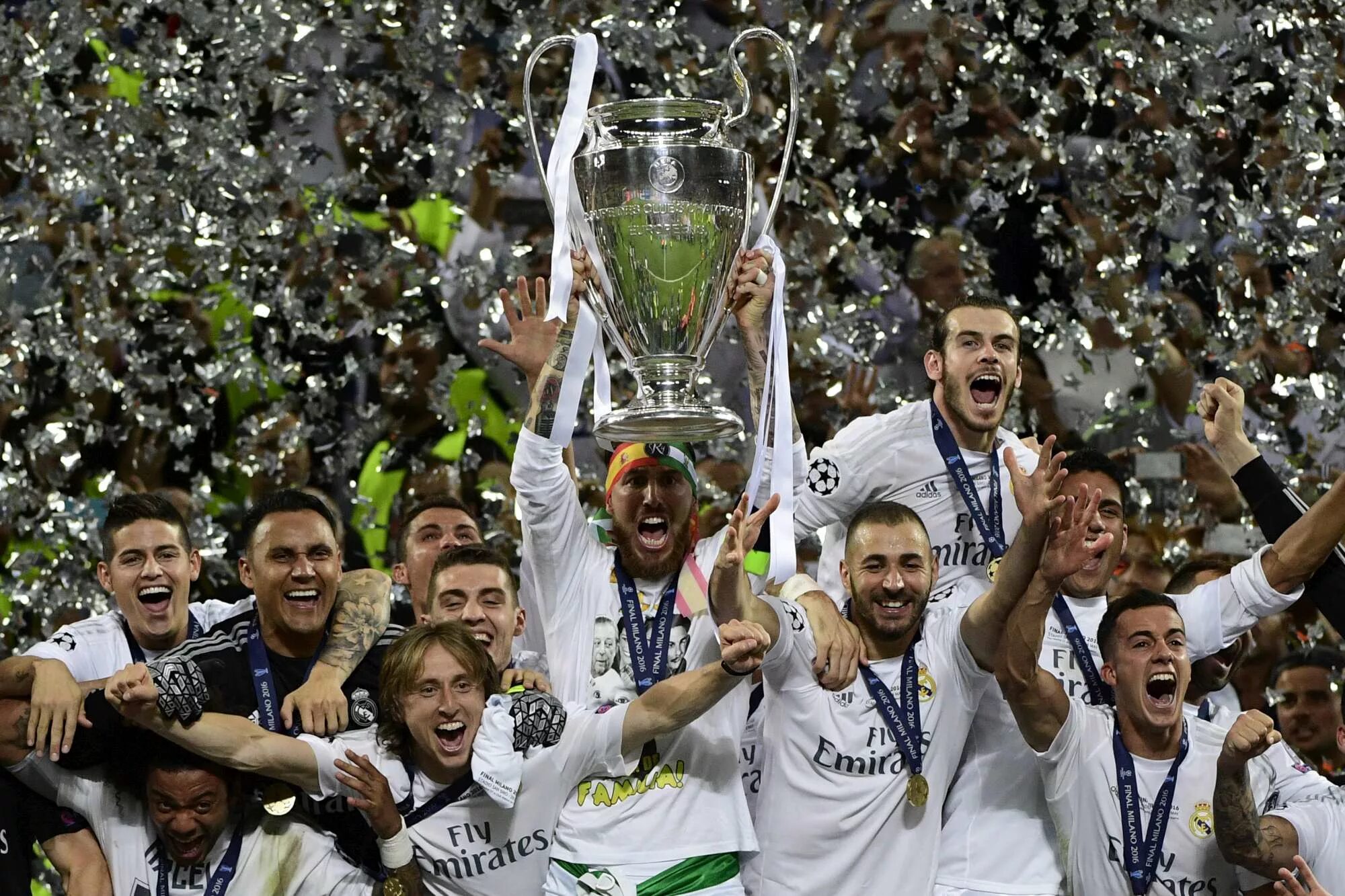 Каждый станет чемпионом. Реал Мадрид ЛЧ 2016. Рамос Реал Мадрид лига чемпионов. Реал Мадрид чемпион Лиги чемпионов. Реал Мадрид 2016 финал Лиги чемпионов.