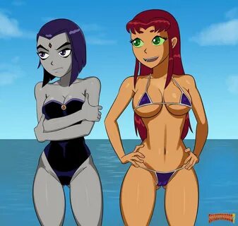 Raven and starfire beach day by Luigipro123 on DeviantArt Sexy Pokemon, Pok...