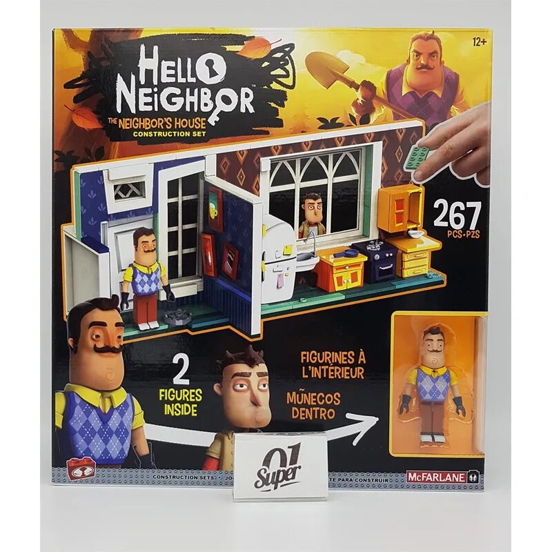 Привет сосед продукты. MCFARLANE hello Neighbor фигурка. Конструктор привет сосед.